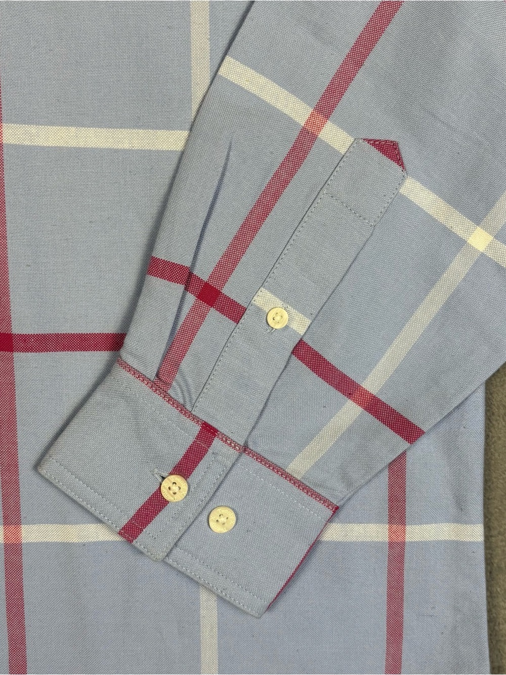 Wrangler 20X Womens L NWT Western Plaid Button Long Sleeve Shirt Blue Y2K - Picture 4 of 10